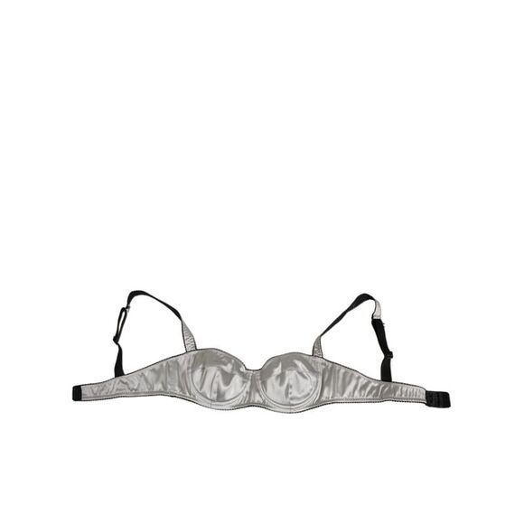 Dolce & Gabbana Gray Acetate Stretch Balconcino Bra Women's Underwear
